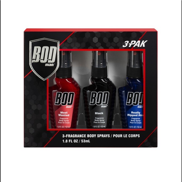 BOD Man Body Spray Trio Gift Set:
Black, Most Wanted, Really Ripped Abs - Picture 2 of 3